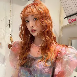 ロング カラー irwi/イルウィ所属・miku🎀門前仲町 ブリーチ・レイヤーのヘアスタイル