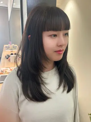 ロング カラー hub hair レイヤー/透明感のヘアスタイル