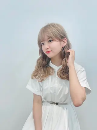 ロング 韓国風レイヤーカット 松葉翔のヘアスタイル