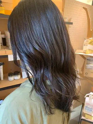 セミロング 艶髪color💎髪 質改善ストレート大吉のヘアスタイル