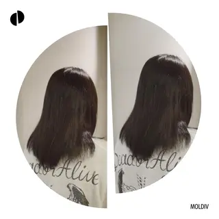 ミディアム セミロング カラー ✨縮毛矯正✨髪質改善 ナカシマ ユミのヘアスタイル