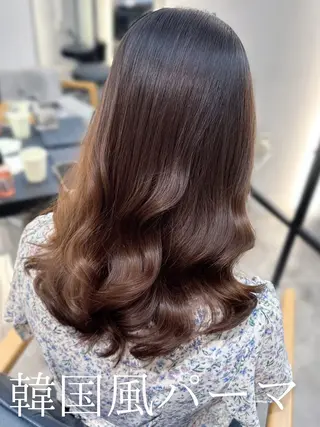 ミディアム 韓国風パーマ/ 韓国ヘア/大森千寛のヘアスタイル