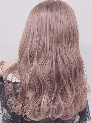 ロング カラー ブリーチカラー🌈 嘉名 真樹のヘアスタイル