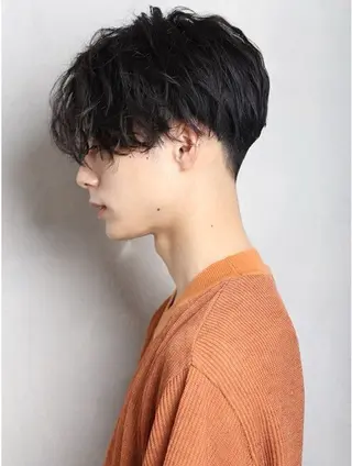 メンズ 🎀調布仙川透明感オ リーブカラー干莉🎀のヘアスタイル