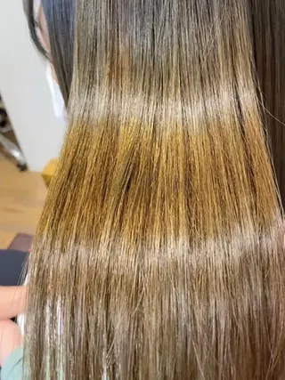 セミロング カラー KIZU 髪質改善 オカルト怪談のヘアスタイル