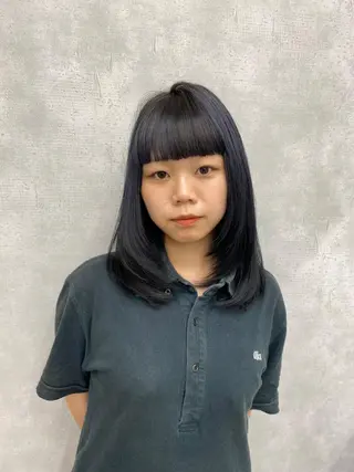 ミディアム カラー レイヤー/艶カラー /韓国ヘア/高松のヘアスタイル