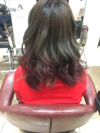 セミロング カラー 斎藤 みくのヘアスタイル
