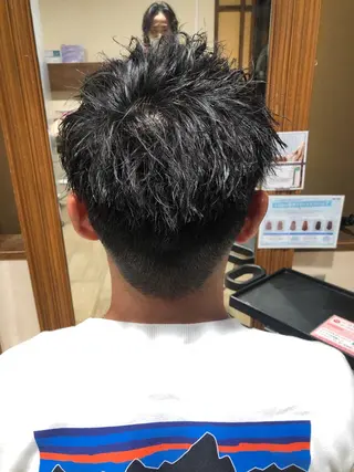 ショート パーマ メンズ メンズパーマ/ スパイキー/神田正紀のヘアスタイル