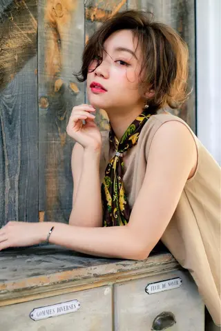 ショート ❣️韓国レイヤー ❣️渡部晃輝のヘアスタイル