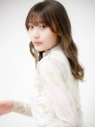 ミディアム カラー あいみ/パーマ モデル募集中🌟のヘアスタイル