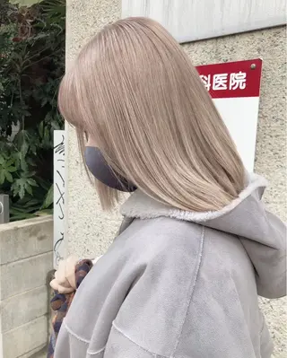 ミディアム カラー Gisel エリナのヘアスタイル
