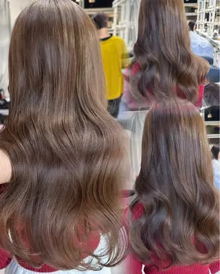 ロング カラー KURO/韓国ヘア /レイヤーカットのヘアスタイル