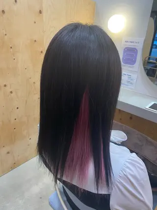 セミロング カラー 海琉/ハイトーン/ 透明感カラー💛のヘアスタイル