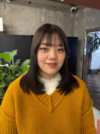 セミロング カラー ほらぐち るいのヘアスタイル