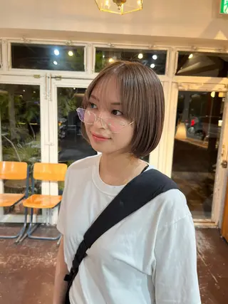 ショート カラー chikashitsu所属・Junmi/ﾁｶｼﾂ /堀江のヘアスタイル