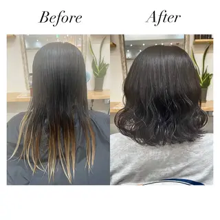 ショート カラー レイヤーカット・ 縮毛矯正 星野のヘアスタイル