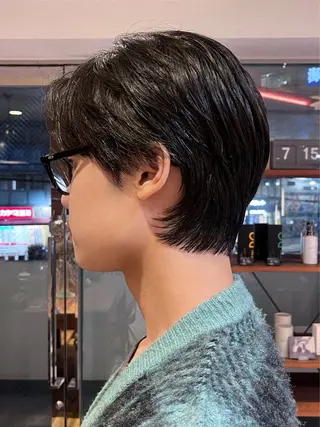ショート メンズ Vicky オリーブ メンズカジュアルのヘアスタイル