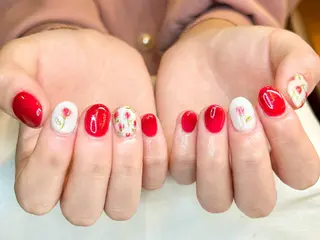 ショート カラー ネイル ネイルサロン リリーブランシュ所属・森 瑞紀のネイルデザイン