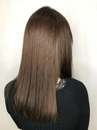 ロング 🌈割れない顔周り 中村隆寛のヘアスタイル