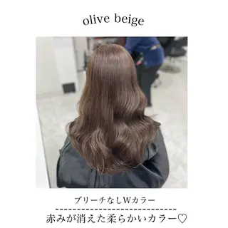 セミロング カラー ヘアアレンジ Ella所属・nana【艶髪】/ レイヤー/縮毛矯正のヘアスタイル