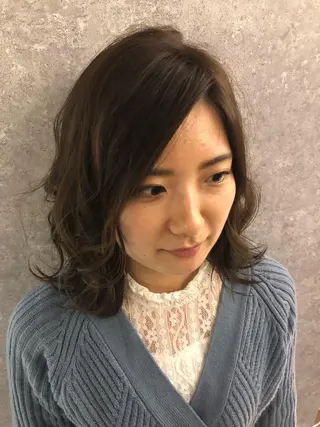 ミディアム 髪質改善縮毛矯正 リピートNo.1米倉のヘアスタイル
