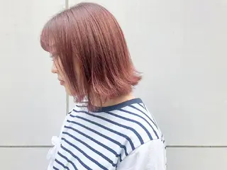 ミディアム カラー 竹内啓太 ボブのヘアスタイル