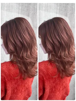 セミロング 🌟透明感カラー 🌟松岡勇輝のヘアスタイル