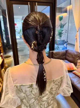 ヘアアレンジ オリーブ/グレージュ 💐🤍理保のヘアスタイル