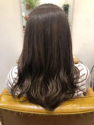 ロング カラー パーマ 岡部 ひな/銀座のヘアスタイル