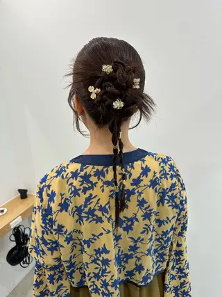 ロング ヘアアレンジ 海外ヘア/透明感カラ ー🍒nao.のヘアスタイル