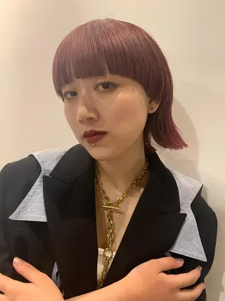 ミディアム なかの りなのヘアスタイル