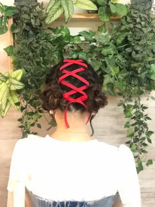 ヘアアレンジ AYA/ヘアセット/ メンズ/コーンロウのヘアスタイル
