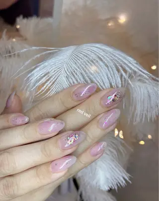 セミロング 長さ出し専門 nynaのネイルデザイン