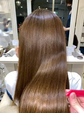 ロング 前平 友慈のヘアスタイル