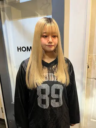 ロング カラー HOMIE TOKYO所属・sora / 渋谷 / ハイトーンのヘアスタイル