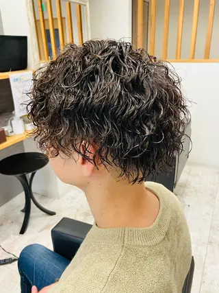 パーマ メンズ メンズ特化/パーマ/ フェードWATARUのヘアスタイル