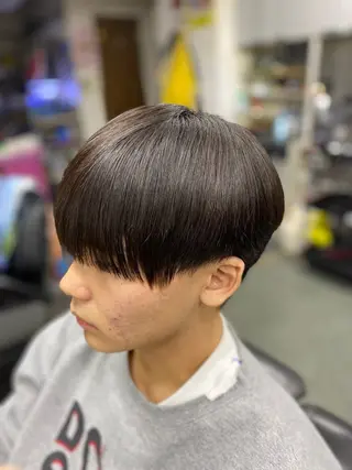 セミロング メンズ キッズ ヘアーサロンフカザワ所属・深澤 さおりのヘアスタイル