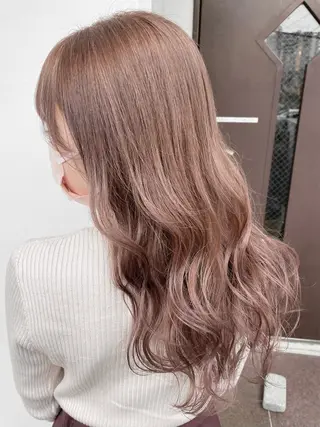 ミディアム 艶ピンク*ヘアセット 🌙shioriのヘアスタイル