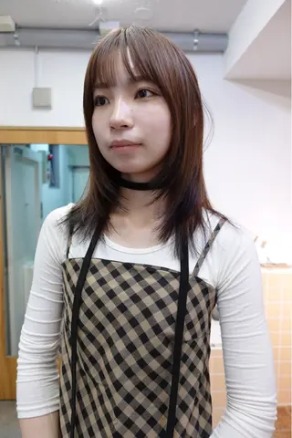 ミディアム カラー sakura🌸 レイヤー/韓国ヘアのヘアスタイル