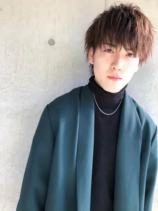 ショート カラー ヘアアレンジ メンズ ✨【公式】渋谷メンズ サロン BLUCK✨のヘアスタイル