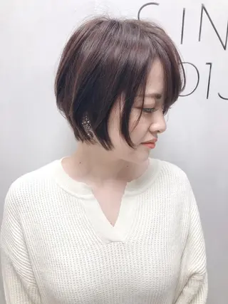 ショート カラー OAK溝の口 𖠋SHINYAのヘアスタイル