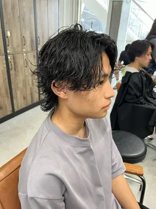 ミディアム カラー メンズ メンズ特化/パーマ /フェード/洋輔のヘアスタイル