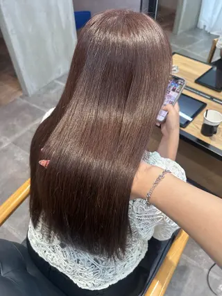 ロング カラー 韓国×髪質改善カラー 💎hinaのヘアスタイル