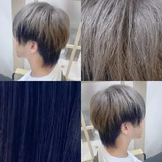 ミディアム カラー メンズ EMANON新宿南口所属・🦄中性ウルフ ☁️Shiori🦄のヘアスタイル