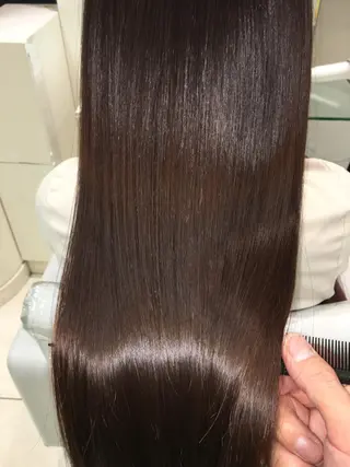 ロング パーマ 縮毛矯正/髪質改善/ ブリーチ/東陽町✨のヘアスタイル