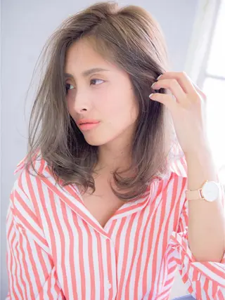 ミディアム カラー 増子 幹樹のヘアスタイル