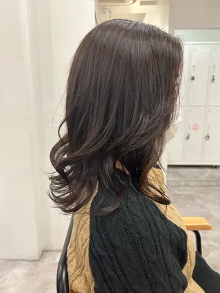 セミロング カラー 🍟月舘りほ カラー/髪質改善🍟のヘアスタイル