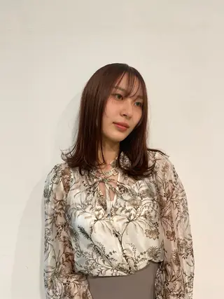 ミディアム ニワ/レイヤーカット /透明感カラー💎のヘアスタイル