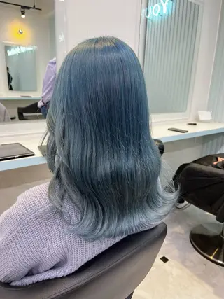 ミディアム カラー ブリーチカラー 🩵MIZUKIのヘアスタイル