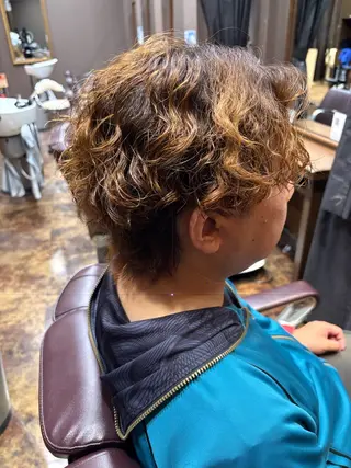 パーマ メンズ 落合 ちりのヘアスタイル